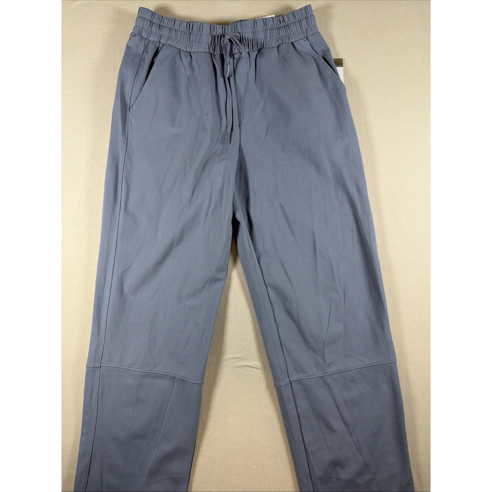 NWT Mondetta Women's L Navy Elastic Waist Straight-Leg Pull on Nylon Blend C0406
